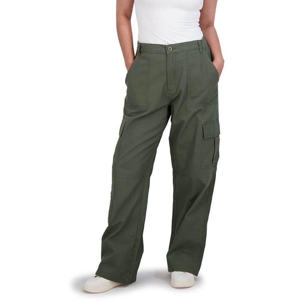 Aeropostale Women’s Green Cargo Pants Utility Pocket Elastic Waist Size medium - Picture 8 of 8